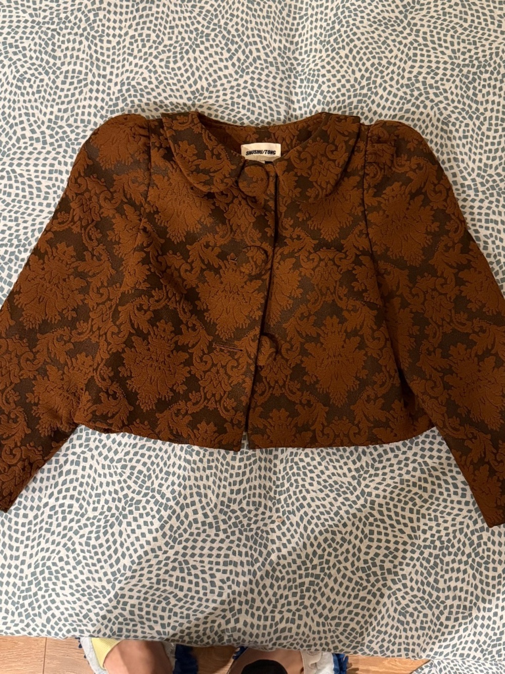 BNWT Shushu/tong Crew Collar Cropped Coat/Jacket